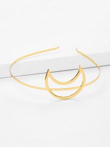 Romwe Moon Decorated Metal Headband