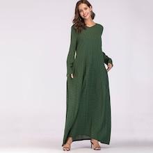 Romwe Hidden Pocket Stripe Longline Dress