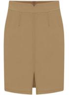 Romwe Split Bodycon Brown Skirt