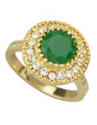 Romwe Green Single Colored Stone Rings