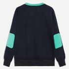 Romwe Men Elbow Patch Sleeve Pullover