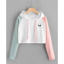 Romwe Plus Cut And Sew Panel Hooded Sweatshirt