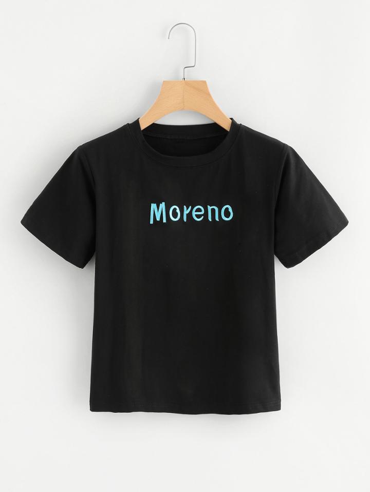 Romwe Moreno Print Tee