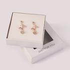 Romwe Mothers Day Gift Flower Shaped Earrings 1pair