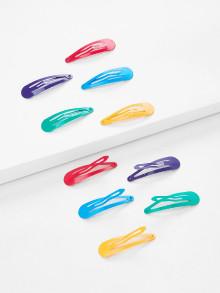 Romwe Colourful Hair Clip 10pcs