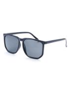 Romwe Black Frame Grey Lens Classic Sunglasses
