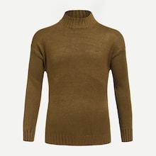 Romwe Men Solid Skinny Jumper