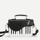 Romwe Piano Key Design Pu Grab Bag