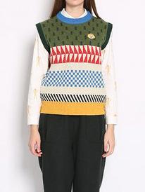 Romwe Women Geometric Print Color Vest