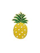 Romwe Cute Pineapple Pearl Brooch