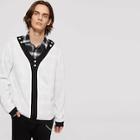 Romwe Men Button Colorblock Trim Jumper