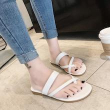 Romwe Toe Ring Flat Sliders