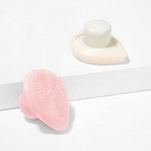 Romwe Silicone Facial Cleaning Brush With Handle 2pcs