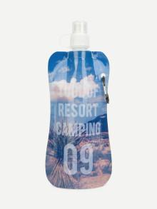 Romwe Desert Print Drink Pouch