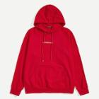 Romwe Guys Letter Embroidered Drawstring Hoodie
