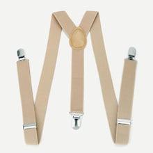 Romwe Guys Plain Suspenders