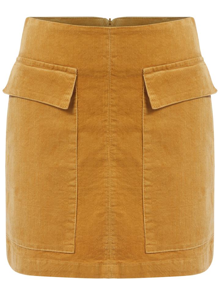 Romwe Pockets A Line Skirt