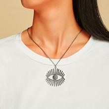 Romwe Eye Pendant Pendant Necklace 1pc