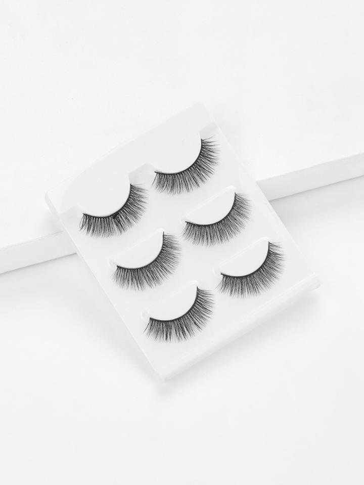 Romwe Thick False Eyelashes Set 3pairs