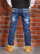 Romwe Frayed Trim Pocket Jeans