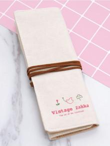Romwe Roll Up Stationery Bag