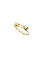 Romwe Gold Plated Smooth Design Wrap Ring