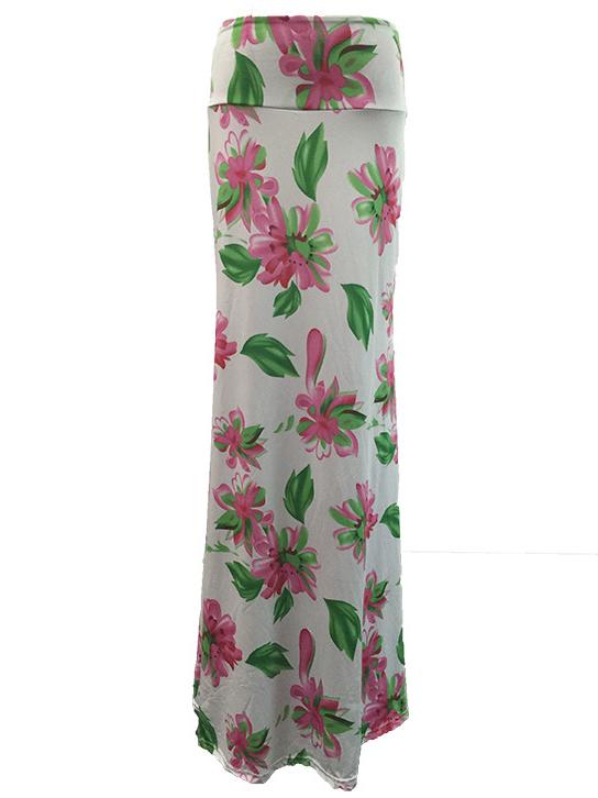 Romwe High Waist Florals Tight Skirt