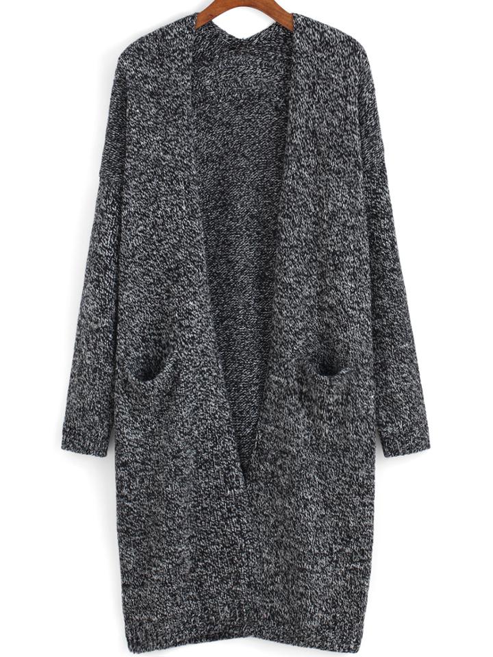 Romwe Long Sleeve Pockets Coat