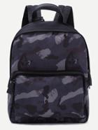 Romwe Blue Camouflage Nylon Backpack