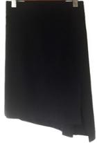 Romwe Split Asymmetrical Black Skirt