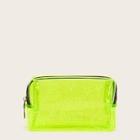 Romwe Neon Green Water-proof Makeup Bag