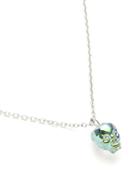 Romwe Crystal Skeleton Pendant Chain Necklace