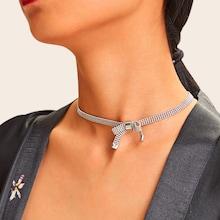 Romwe Bow Detail Choker 1pc