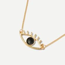 Romwe Eye Design Pendant Necklace