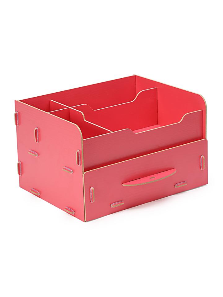 Romwe Mini Wood Drawer Makeup Case