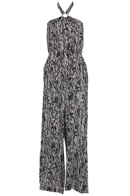 Romwe Bohemia Print Halter Chiffon Jumpsuits