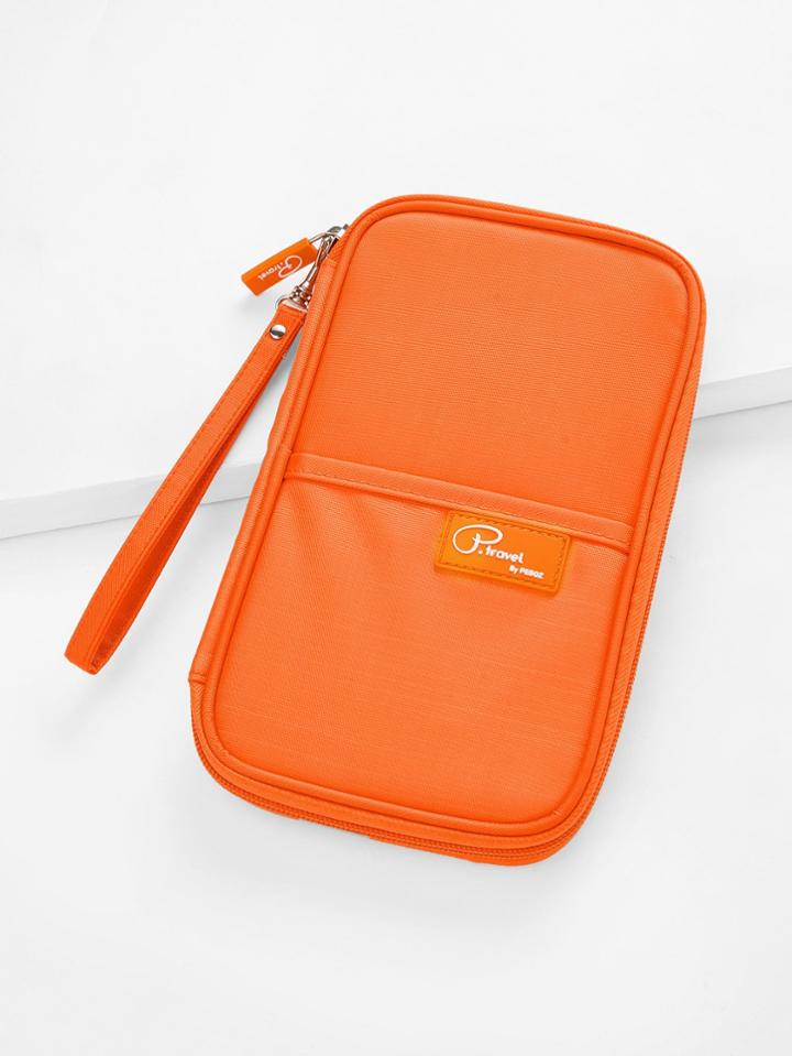 Romwe Nylon Wallet With Ring Strap