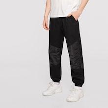 Romwe Guys Slant Pocket Panel Insert Tapered Pants