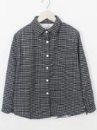 Romwe Lapel Plaid Pocket Black Blouse