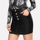 Romwe Basic Skinny Denim Skirt