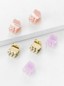 Romwe Mini Hair Clip 6pcs