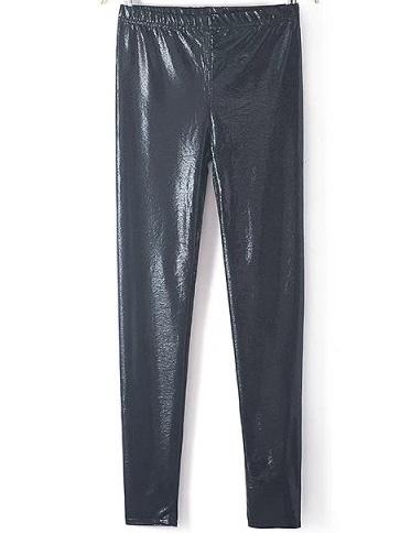 Romwe Skinny Elastic Black Legging