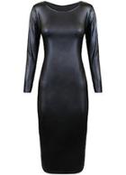 Romwe Fashion Bodycon Black Dress