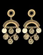 Romwe New Coming Cheap Women Gold Plated Antique Style Chandelier Earrings