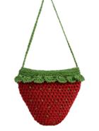 Romwe Crochet Strawberry Bag