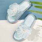 Romwe Floral Decor Flat Slippers