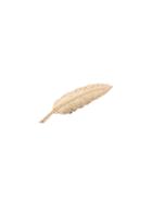 Romwe Gold Etched Feather Brooch