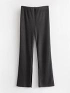 Romwe Rib Knit Straight Pants
