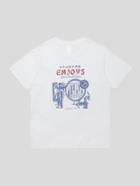 Romwe Men Contrast Letter Logo T-shirt