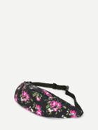 Romwe Floral Print Bum Bag